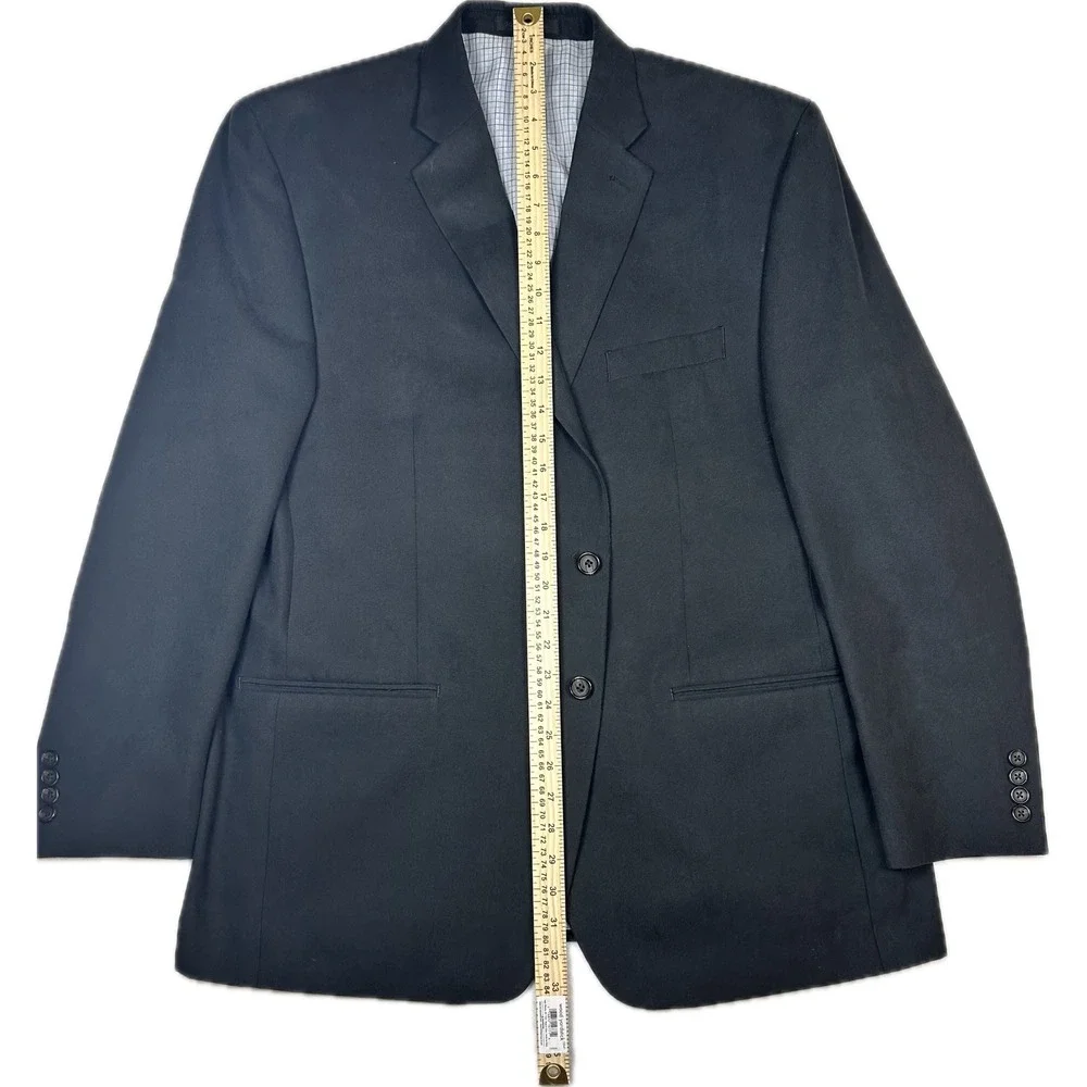 Lauren Ralph Lauren Mens Black Blazer Sport Coat 2 Button Classic Fit 23